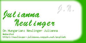 julianna neulinger business card